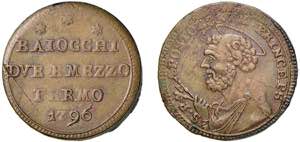 FERMO - PIO VI (1775-1799) SAMPIETRINO DA ... 