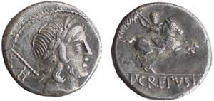 CREPUSIA (82 a.C.) Pub. Crepusius - DENARIO ... 
