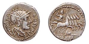FABIA (124 a.C.) Q.Fabius Labeo - DENARIO -  ... 