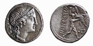 HERENNIA (108-107 a.C.)  Marcus Herennius - ... 