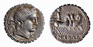NAEVIA (79 a.C.) C. Naevius Balbus DENARIO ... 