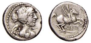TITIA (90 a.C.) Q.Titius - QUINARIO -  ... 