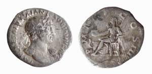 ADRIANO (117-138) DENARIO -  D/Busto ... 