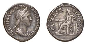 SABINA - Moglie di Adriano (128-136) DENARIO ... 