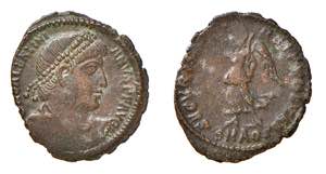 VALENTINIANO I (364-365) FOLLIS - Zecca ... 