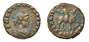 ARCADIO (383-408) NUMMUS - Zecca Alessandria ... 