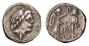 ROMA - ANONIME (81 a.C.) QUINARIO gr.1,6 -  ... 