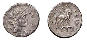 AEMILIA (114 a.C.) Man. Aemilius Lepidus - ... 