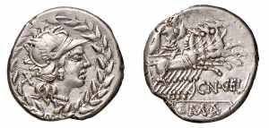 GELLIA (138 a.C.) Cn.Gellius - DENARIO - ... 