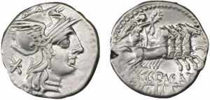 MAENIA (132.a.C.) P. Maenius M.f. Antias - ... 
