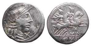 MINUCIA (122 a.C.) Q.Minucius Rufus DENARIO ... 