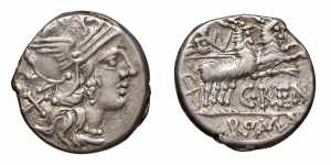 RENIA (138 a.C.) C.Renius  DENARIO - D/Testa ... 