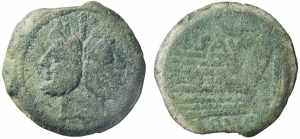 SAUFEIA (152 a.C.) L.Saufeius - ASSE gr.18 - ... 