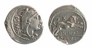 THORIA (105  a.C.) L.Thorius Balbus DENARIO ... 