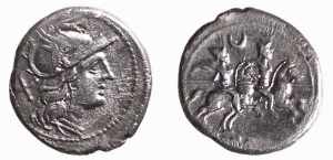 ROMA - ANONIME (circa 207 a.C.) DENARIO ... 
