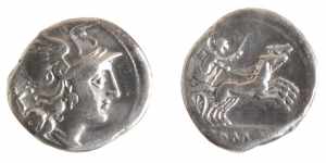 ROMA - ANONIME (189-180 a.C.) DENARIO - ... 