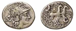 ROMA - ANONIME CON SIMBOLI (143 a.C.) ... 