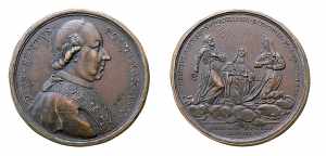 ROMA - PIO VI (1775-1799) MEDAGLIA IN AE -  ... 
