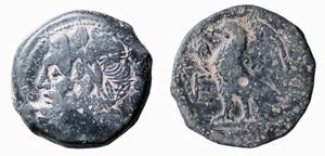 APULIA - VENUSIA (268-217 a.C.) QUINCUNX gr. ... 