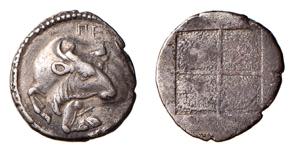 MACEDONIA - AKANTHOS (circa  470-390 a.C.) ... 