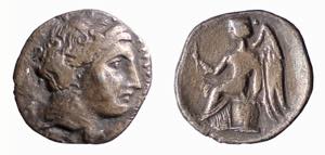 BRUTTIUM - TERINA (circa 300 a.C.) DRACMA ... 