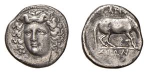 THESSAGLIA - LARISSA (355-342a.C.) DRACMA ... 