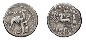 AEMILIA (58 a.C.) M. Aemilius Scaurus e ... 