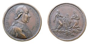 ROMA - PIO VI (1775-1799) MEDAGLIA IN AE -  ... 