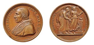 ROMA - PIO VII (1800-1823) MEDAGLIA IN AE - ... 