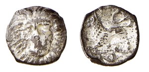 CAMPANIA - PHISTELIA (380-350 a.C.) OBOLO ... 