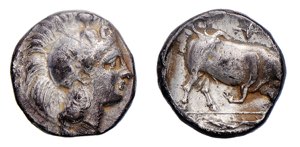 LUCANIA - THURIUM (400-380 a.C.) DINOMOS ... 