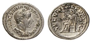 GORDIANO III (238-244) DENARIO - D/Busto ... 