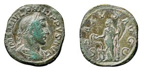 FILIPPO I (244-249) SESTERZIO gr.18,1 - ... 