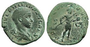 FILIPPO II (247-249) SESTERZIO gr.15,9 ... 