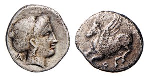 CORINTIA - CORINTO (350-300 a.C.) DRACMA ... 