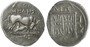 ILLYRIA - DYRRHACHION (229-100 a .C.) DRACMA ... 