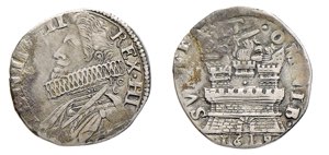 NAPOLI - FILIPPO III (1598-1621) 15 GRANI ... 