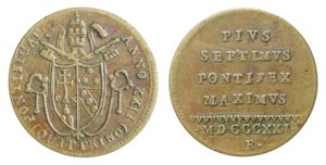 ROMA - PIO VII (1800-1823) QUATTRINO 1821 ... 