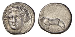 TESSAGLIA - LARISSA (350-340 a.C.) DRACMA ... 