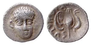 CAMPANIA - PHISTELIA (325-275 a.C.) OBOLO ... 