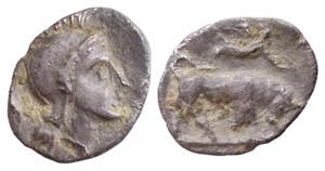 LUCANIA - THURIUM (IV Sec. a.C.) TRIOBOLO ... 