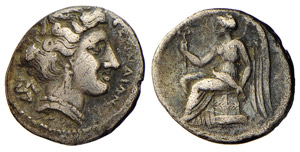 BRUTTIUM - TERINA (circa 300 a.C.) DRACMA ... 