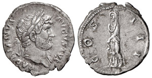 ADRIANO (117-138) DENARIO  - Ar - C.392  ... 