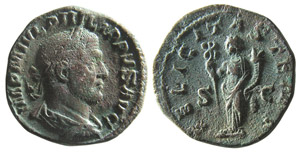 FILIPPO I (244-249) SESTERZIO gr.20,4  - Ae ... 