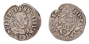 NAPOLI - FILIPPO IV (1621-1665) CARLINO 10 ... 
