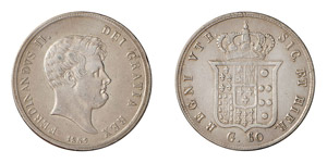 NAPOLI - FERDINANDO II (1830-1859) MEZZA ... 
