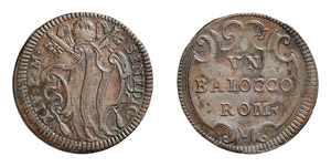 ROMA - BENEDETTO XIV (1740-1758) BAIOCCO ... 