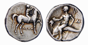 CALABRIA - TARENTUM (281-272 a.C.) DIDRAMMA ... 
