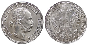 AUSTRIA - FRANZ JOSEPH I (1848-1916) GULDEN ... 