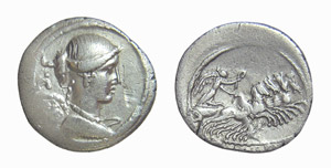 CARISIA (46  a.C.) T.Carisia DENARIO  - Ar - ... 